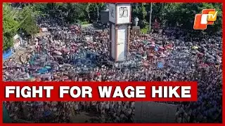 Thousands of Tea Workers Protest in Assam Demanding Wage Hike and Land Rights
