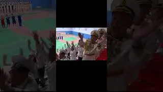Athletes Cheering The Great Leader Kim Jong Un and The Respected Daughter!