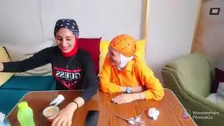تحدى الايس كريم (انا وهاجر) كل دقيقه عقاب🍨😂