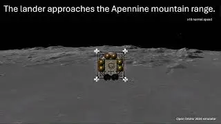 Automated landing on the moon in Open Orbiter 2024