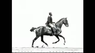 Pferd und Reiter Springen uber ein Hindernis (1888) - Ottomar Ansch&uuml;tz