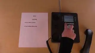 UTC Avaya 9611- How to place a Call on Hold