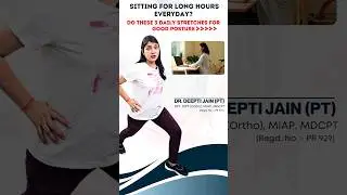 3 Daily Stretches for GOOD POSTURE (Very Useful)#shorts