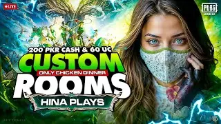 PUBG Mobile Live | 720 & 360 UC and Cash Custom Rooms | Pubg Custom Rooms | Hina Plays is Live