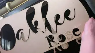 Priming and Sanding MDF letters for Basic Nursery Sign cut on Glowforge