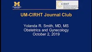 CIRHT-UM Journal Club - 2 October 2019
