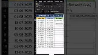 Excel Trick: Calculate Only Working Days Between Two Dates | NETWORKDAYS Formula Explained | #excel