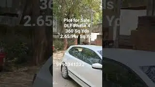 Plot For sale in beautiful location of DLF Phase 4. Walking distance to Galleria, Gated and Secure