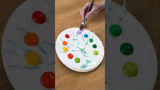 Satisfying Painting Tree & Sun 🎨🔥
