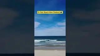 Chasing horizon at St Clair Beach New Zealand 🇳🇿 #viral #srilanka