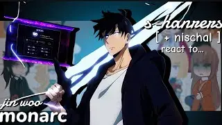 Hunters react to Sung Jin Woo | Solo Leveling | thimas vs Sung | Gacha React