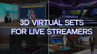 3D Realistic Virtual Sets for Livestreamers and Broadcasters | @WASP3DOfficial
