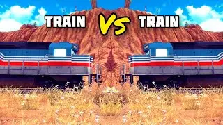 TRAIN VERSUS TRAIN, WHAT WILL HAPPEN? | NEW OFF THE ROAD OPEN WORLD DRIVING GAME