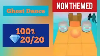 Rolling Sky - Ghost Dance (Non themed Version) 100% (20/20 💎) | Rolling sky