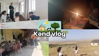 KƏND VLOG🛖🛤️//PİŞİYİM İTDİ😿//VAMPİR KÖYLÜ OYNADIQ🧛🏻‍♀️//QOHUMUM ƏSGƏRLİYDƏN GƏLDİ💂🏻‍♀️//#kəndhəyatı 