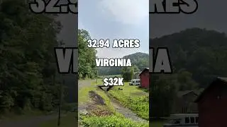 32.94 acres for $32K #foryou #shorts #virginia #land #realestate #property #viral #viralvideo #daily