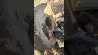 ASMR wood splitting