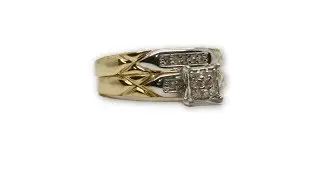 3 Piece Wedding Ring Set 0195.9
