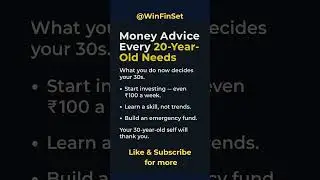 Money Advice Every 20 Year Old Needs #moneymindset #financialliteracy | WinFinSet