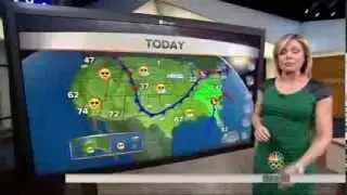 Dylan Dreyer - very tight green dress - December 29, 2013