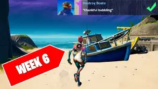 Destroy Boats (7) | Fortnite Week 6 Epic Quests