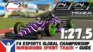 iRacing F4 Nurburgring Grand-Prix-Strecke Guide - 1:27.5 - F4 Nurburgring Sprintstrecke Track Guide