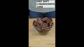 3 ingredient chocolate cake tasty  3 ingredient chocolate cake lockdown cake recipe  #shorts