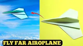 FASTEST Paper Airplane ✈️ | How to Make Paper Plane Fly Far