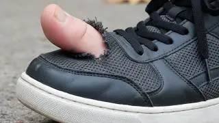 How I Fixed My Torn Sneakers With Just One Trick!