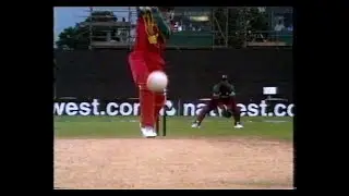 WEST INDIES v ZIMBABWE NATWEST SERIES ODI #1 BRISTOL JULY 6 2000 NEIL JOHNSON BRIAN LARA ANDY FLOWER