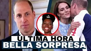 BELLA SORPRESA DEL PR&Iacute;NCIPE GUILLERMO a KATE MIDDLETON en PREMIOS BAFTA junto a LA BARONESA FLOELLA