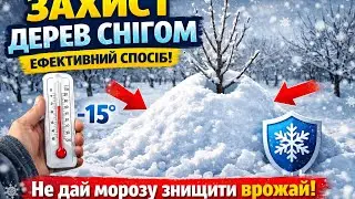 Найефективніший метод захисту плодових дерев від морозів.