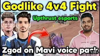 Godlike 4v4 fight in Upthrust esports    Shadow and Zgod on Mavi voice pack #jonathan #pmgc #pmgc