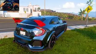 HONDA CIVIC TYPE R 2018 | Forza Horizon 5 | Steering Wheel Gameplay