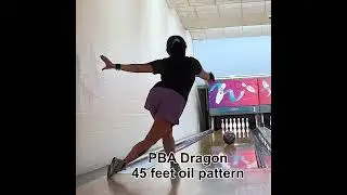 Bowling, 45&rsquo; PBA Dragon Oil Pattern, Slow Ball Speed