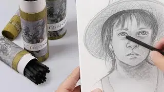 Charcoal Sketching: Watch the Full Process #art #drawing #trending #charcoaldrawing #viralvideo 