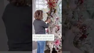 How to add ribbon to your tree... the EASY way! #shorts