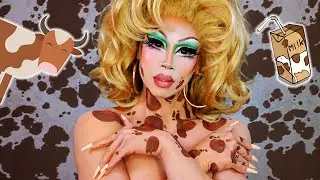 BROWN COW STUNNING DRAG MAKEUP | Monique Heart tribute