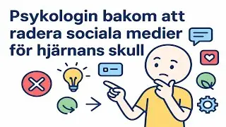 Psykologin bakom att radera sociala medier f&ouml;r hj&auml;rnans skull