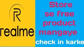 Realme Store me check in karke coin se free product ।#realmistore free ka product mangaye .