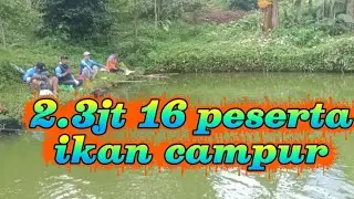 Mancing borongan ikan campur  