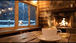 Cozy Coffee Shop Ambience, Relaxing Jazz Instrumental Music - Warm Cups & Soft Light Ambience