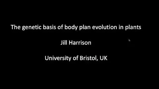 #UKPlantSciPresents Jill Harrison discusses the genetic basis of body plan evolution in plants