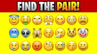 FIND THE EMOJI PAIR! P00009 Find the Difference Spot the Difference Emoji Puzzles PLP
