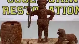 Restoring a Rusty Trick Dog Coin Bank Back to Life!