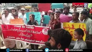 Jamshoro Progressive Students Federation held protest rally for restoration Students' Union