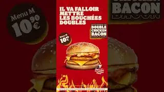 Nouveau : Double Chicken Bacon !  #burger #food #burgerking