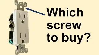 Correct Replacement / Longer Screw for an Electrical Outlet, Switch or Box