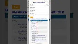 2024-25 B.A B.SC 2nd 4th 6th SEM.mjpru examination result kaise check kare #mjpru_result #result#ssc