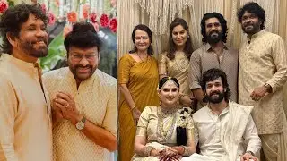 Ram Charan & Chiranjeevi Cute Moments @ Akkineni Akhil Marriage Video |  Zainab Ravdjee